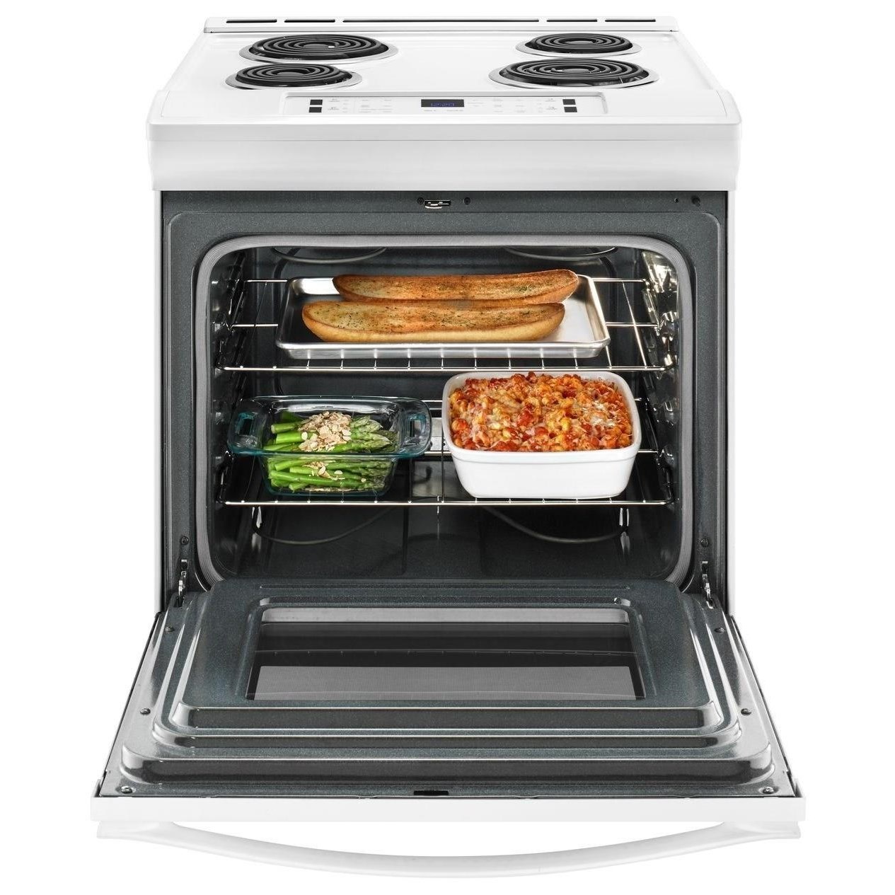 Whirlpool WEC310S0FW 4.8 cu. ft. Coil Electric Range with Guided